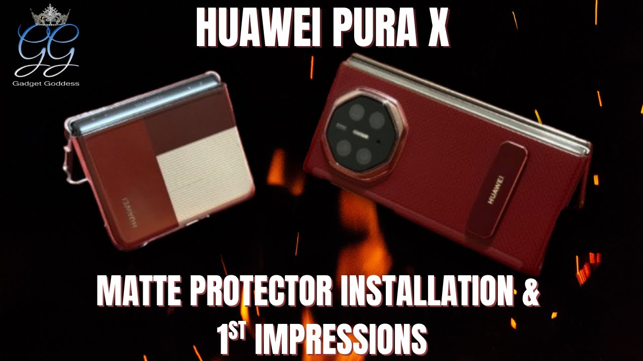 Huawei Pura X Screen Protector Installation and First Impressions