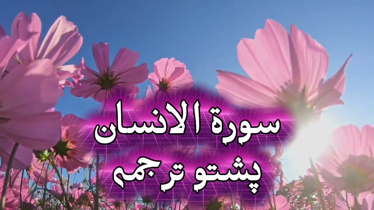 76. Surah Al Insan ( سورۃ الانسان) | Pashto Translation 