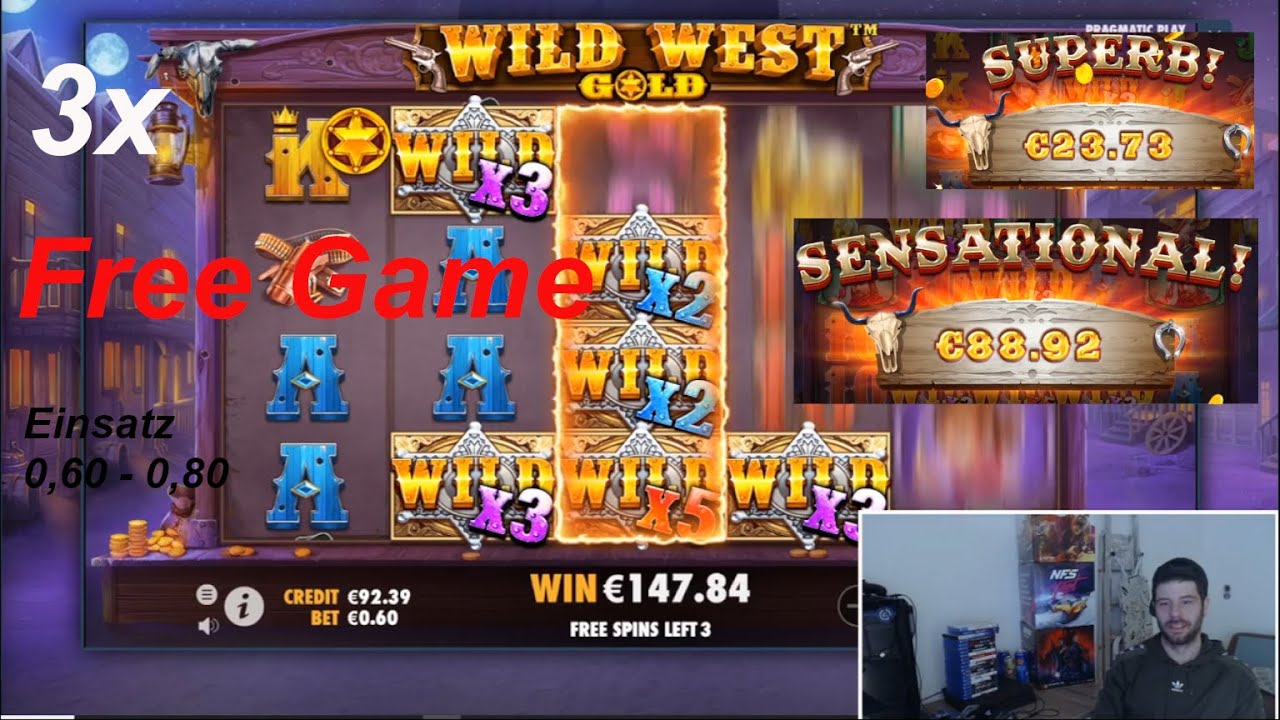 WILD WEST GOLD Slot NEW GAME | BIG WIN 3x FREE GAME | FreeSpinTV