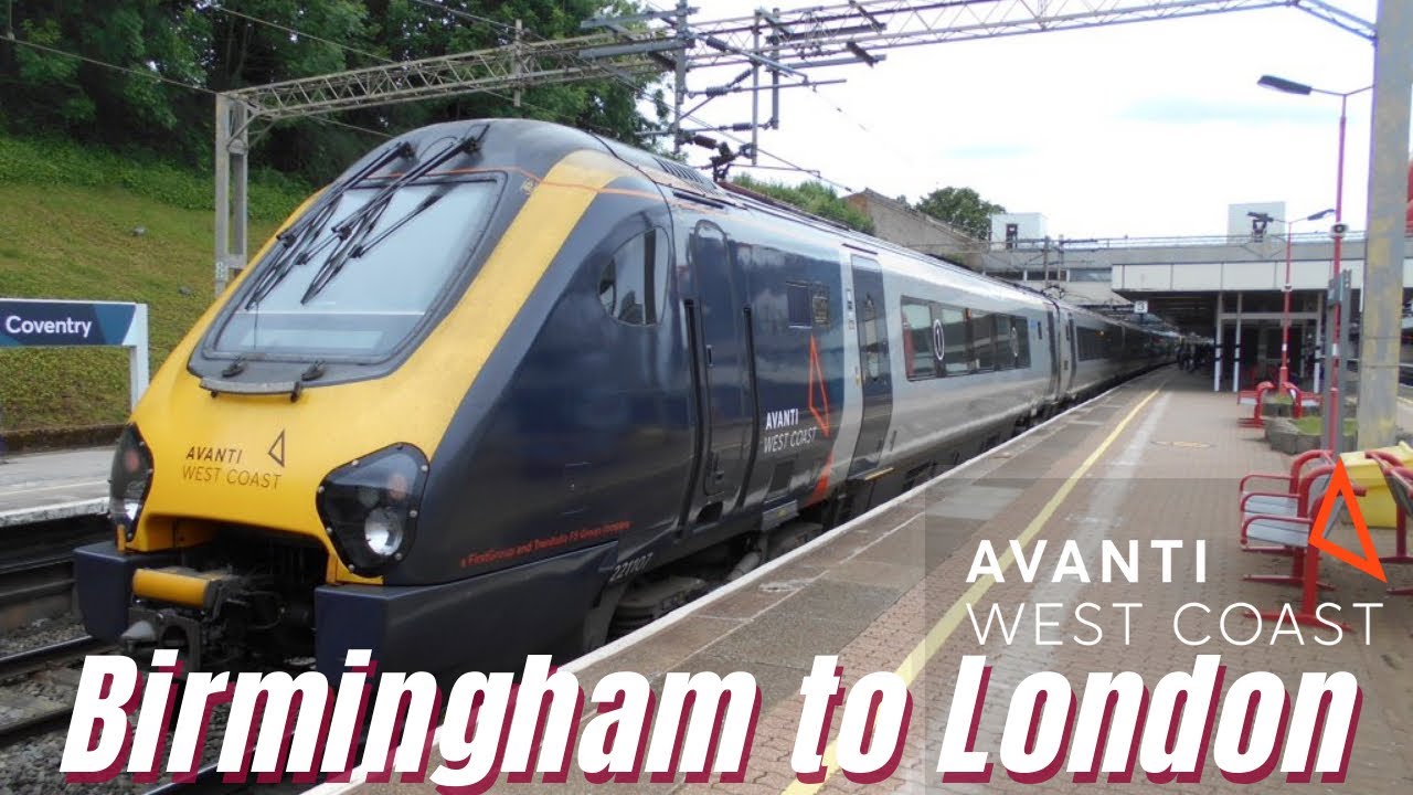 Birmingham to London - Avanti West Coast train