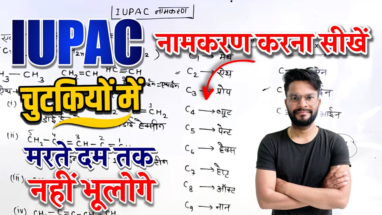 IUPAC नामकरण कैसे करें | How to find out iupac name | iupac namkaran kaise karte hai | By Dinesh sir