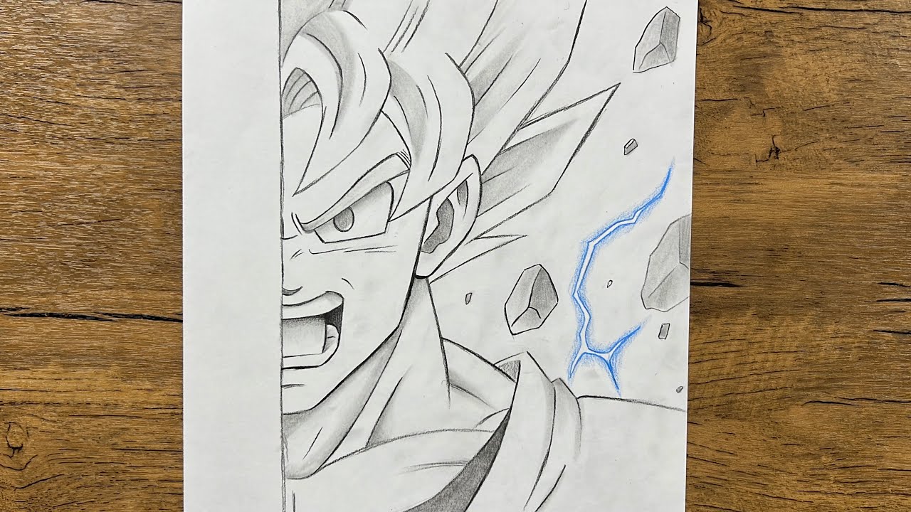 How to Draw Goku Super Saiyan Step-by-Step | Anime Art Tutorial for Beginners