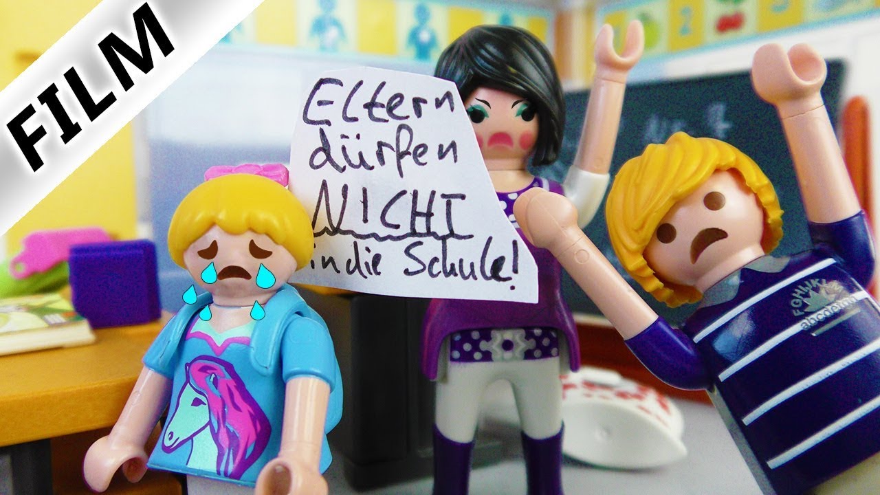 Playmobil Film Deutsch - ELTERNVERBOT IN SCHULE! BÖSE LEHRERIN LEGT SICH MIT HANNAH AN Familie Vogel