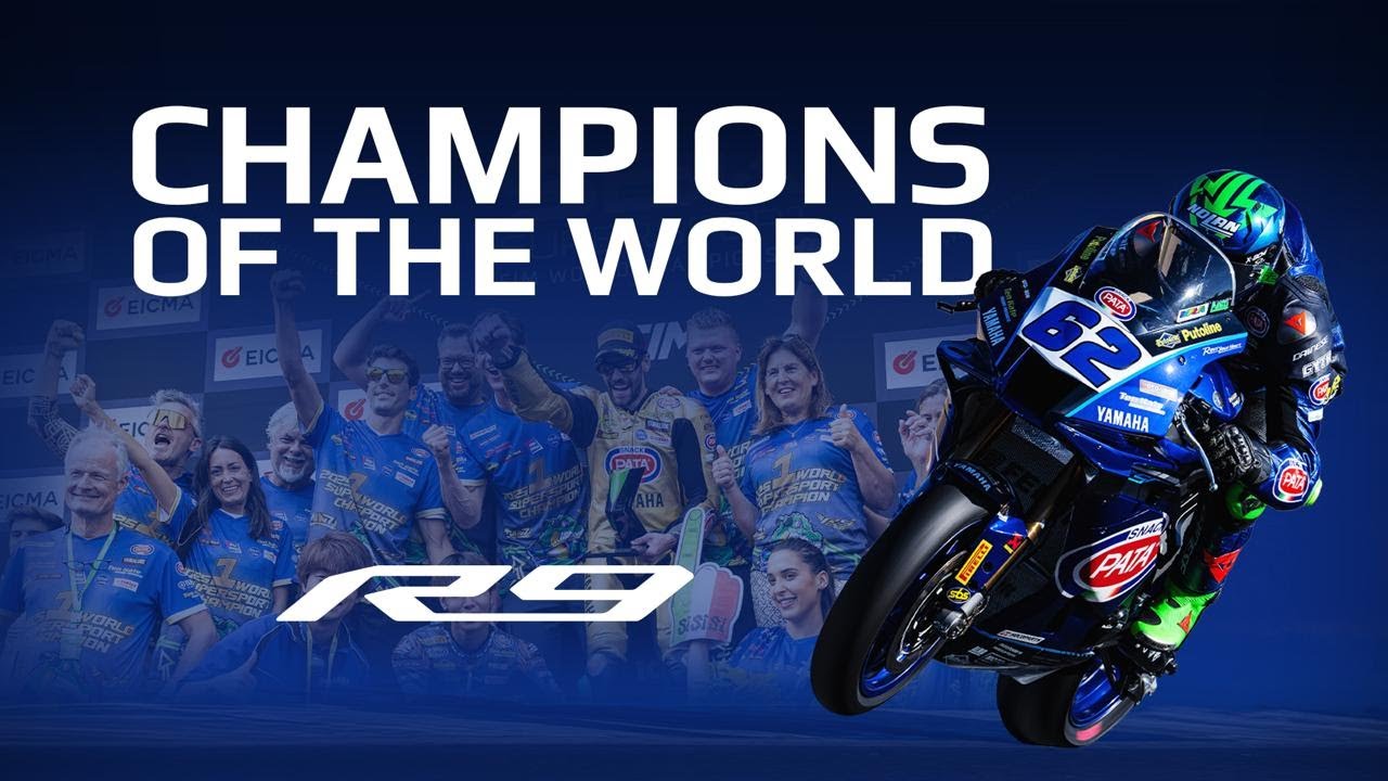 ЧЕМПИОНЫ МИРА: Yamaha R9 выигрывает чемпионат мира по суперспорту в ДЕБЮТНОМ СЕЗОНЕ со Стефано Манци