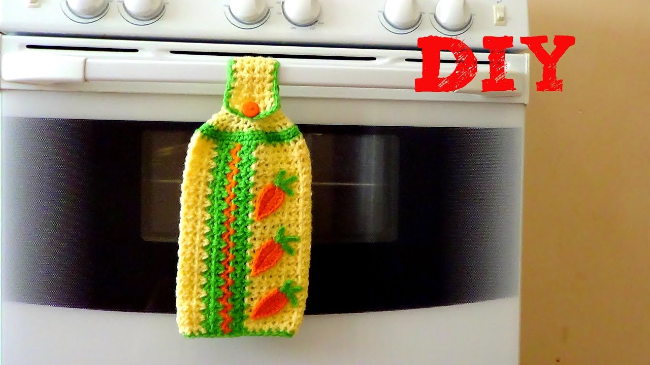 SECADOR DE MANOS TEJIDO A CROCHET - CROCHET KITCHEN TOWEL