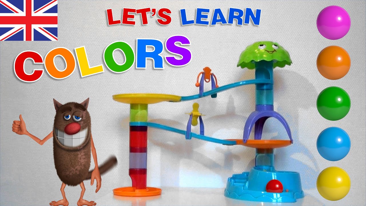Foufou - Let's Learn Colors for Kids with a Marble Race in ENGLISH -S02 4K