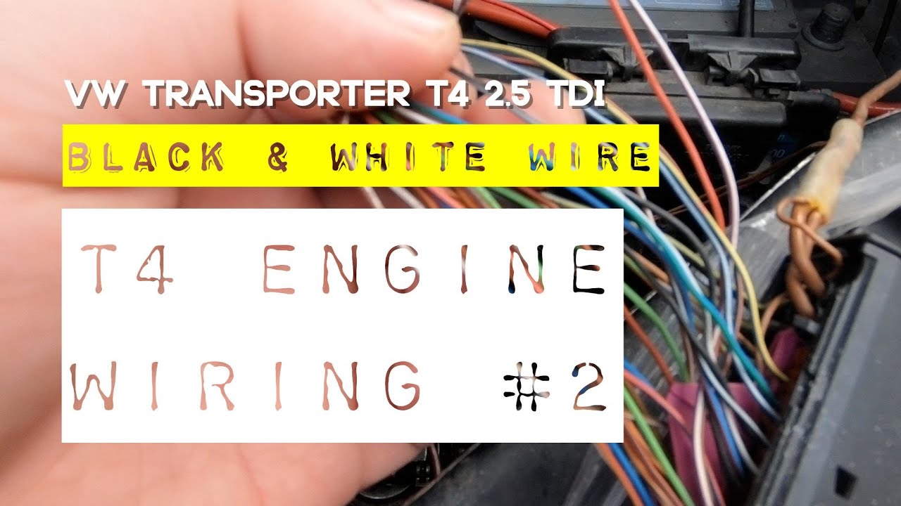 VW T4 2.5tdi Notorious Black & White Wire Repair | ECU Loom part 2