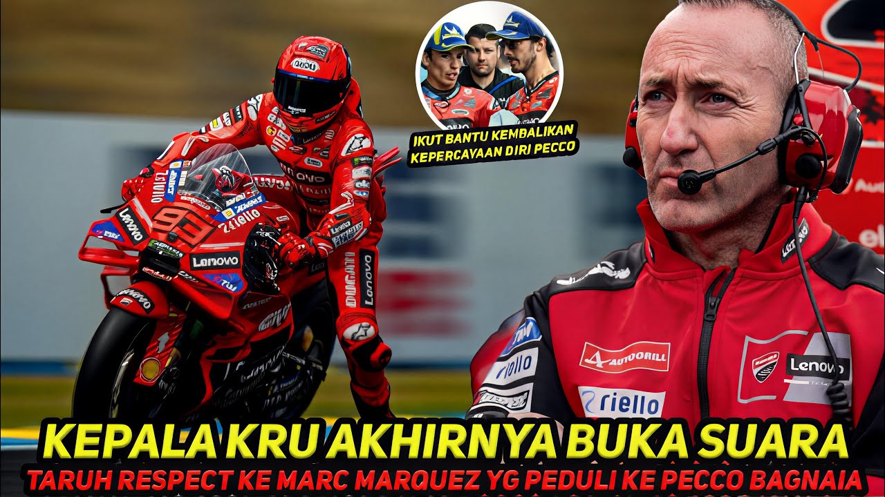 KEPALA KRU PECCO AKHIRNYA BUKA SUARA🔥RESPECT KE MARC MARQUEZ~MESKI RIVAL TPI SELALU ADA UNTK BAGNAIA