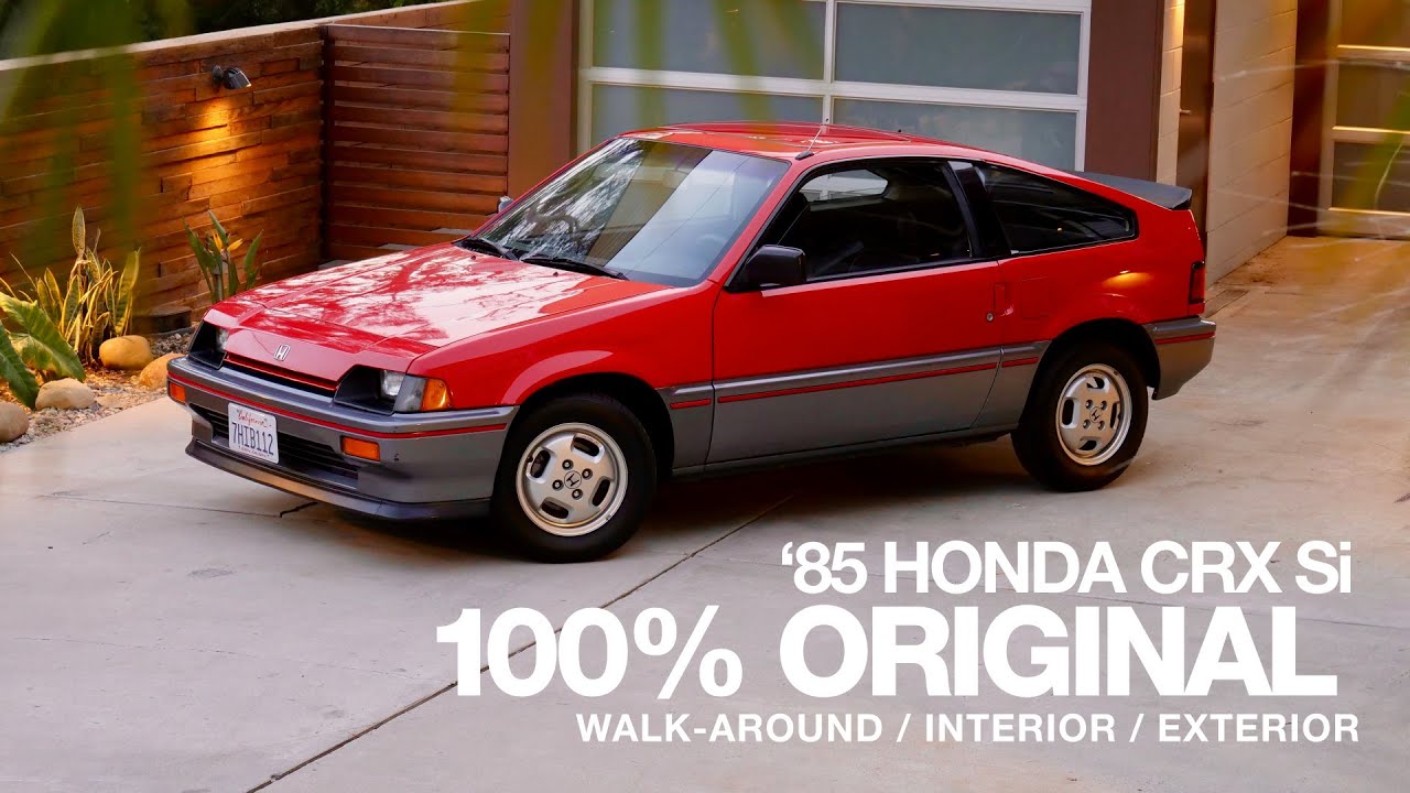 1985 Honda CRX Si 100% Stock – Walk-around, Start, Run, Interior, Exterior