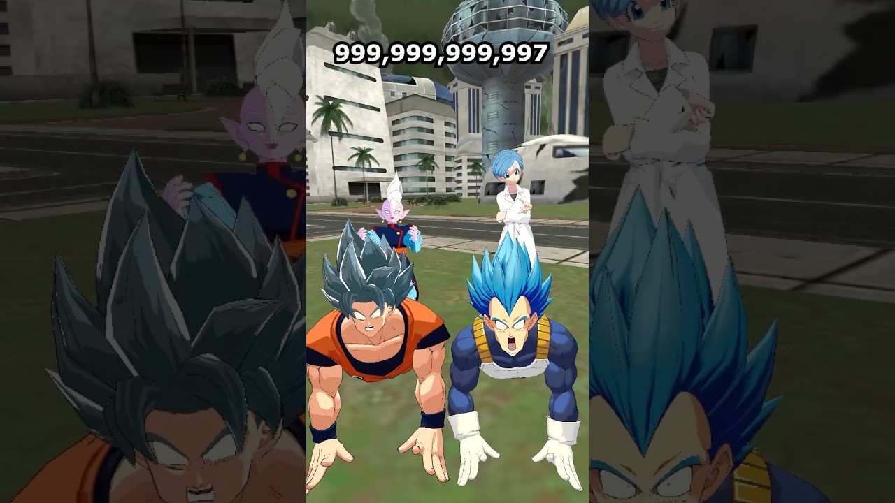Potara Fusion God Workouts Be Like 💪 #goku #vegeta #vegito #dragonball