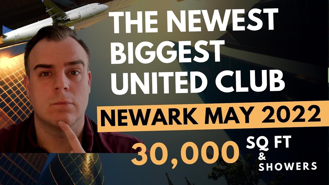 NEW United Club Newark EWR REVIEW - The World's Biggest Best United Club