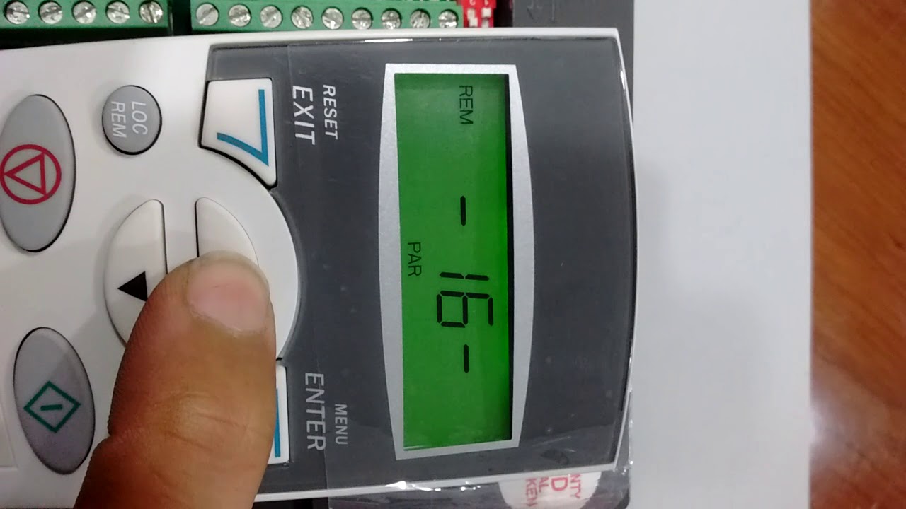 How to speed increase / decrease  through push button in ABB Drive ACS 550?