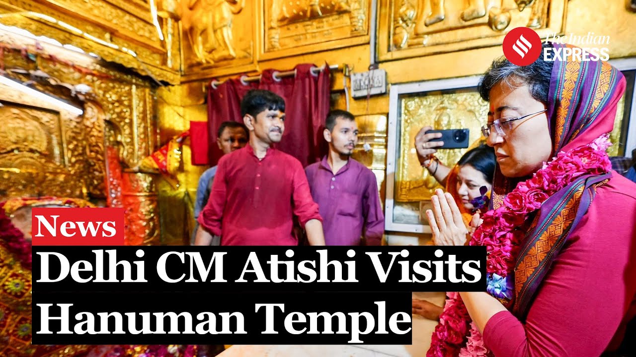 Delhi CM Atishi Prays at Hanuman Temple, 