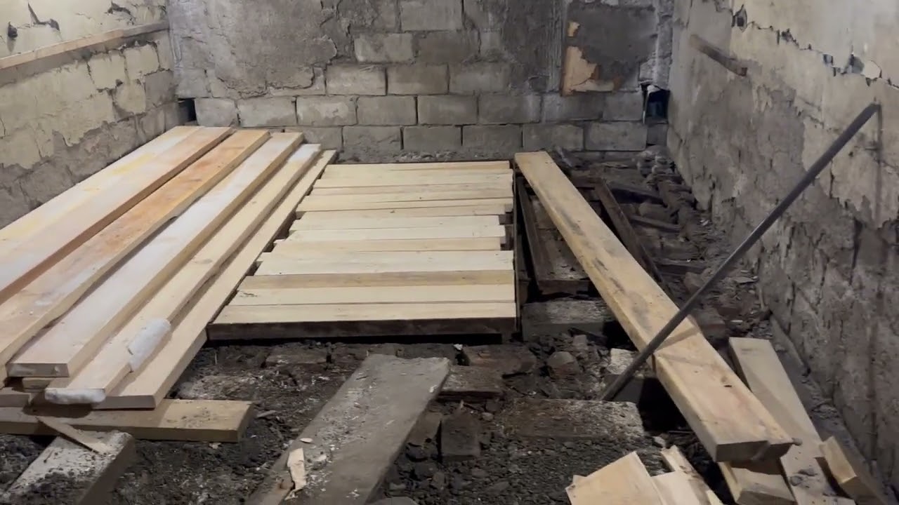 Деревянный пол в гараже своими руками
