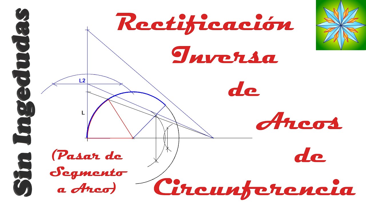Rectificación inversa de arcos de circunferencia | Dibujo Técnico | Sin Ingedudas