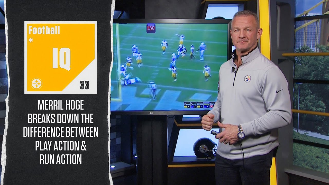 Football IQ: Merril Hoge on the differences between play action and run action | Pittsburgh Steelers