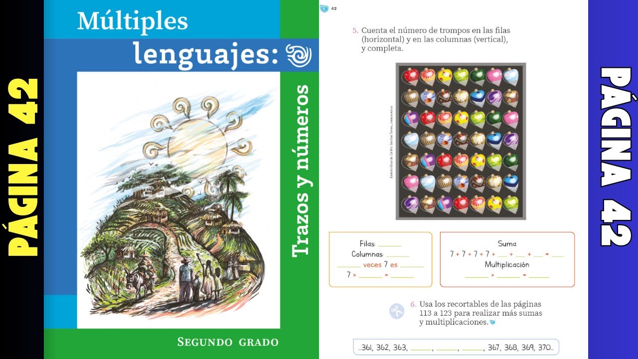 Múltiples lenguajes: trazos y números página 42 │Acomodar los juguetes