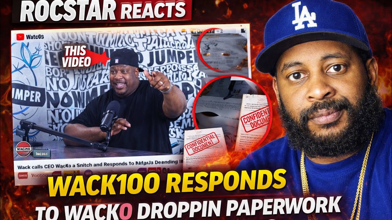 WACK100 отвечает на то, что Wacko разбрасывает документы, и называет HITTA J3 змеей 😳