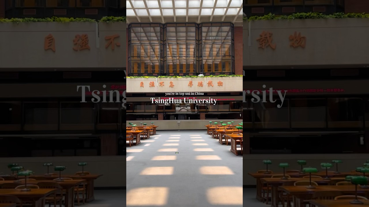 You made it into top Uni in China #tsinghua #studyinchina #library #fyp #china#chinatravel
