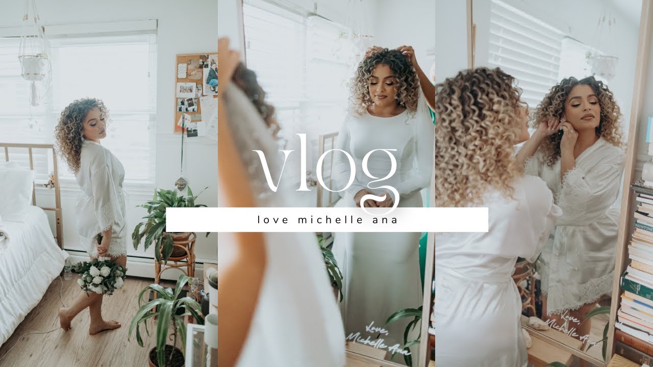 vlog: bts from our micro wedding + GRWM to get MARRIED!