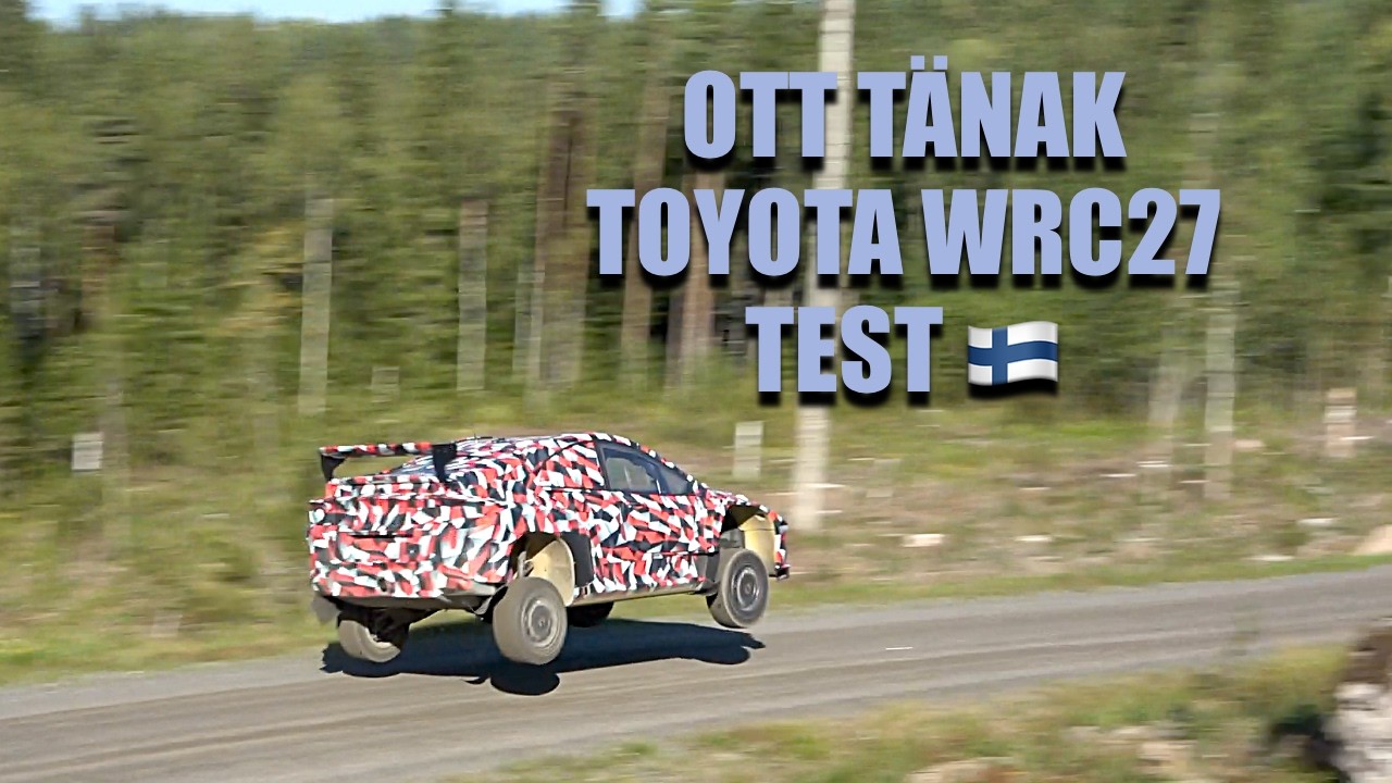 Ott T&auml;nak Toyota WRC27 Test