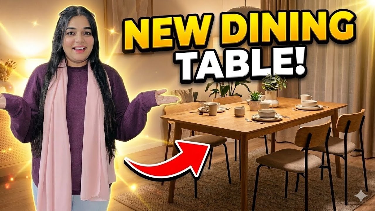  “Finally New Dining Table At Home 😍 || Home Vlog”
