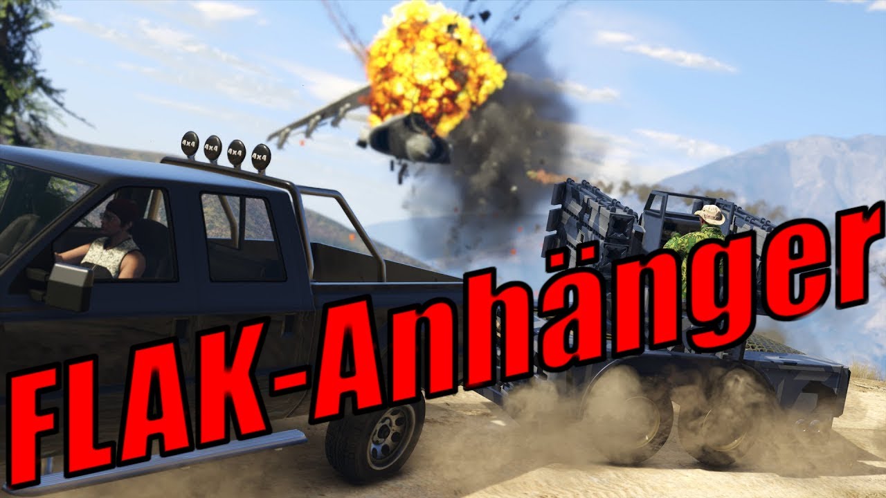 ANHÄNGER mit LENKRAKETEN!! FLAK-ANHÄNGER Tuning + Test, ALLE WAFFEN - GTA Online Gunrunning