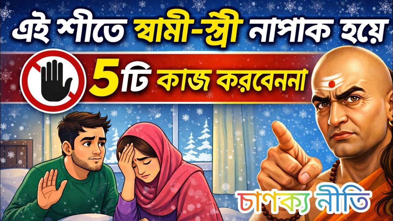 চাণক্য নীতি | এই শীতে স্বামী স্ত্রী নাপাক হয়ে ৫টি কাজ করবেন না | Husband Wife Relationship Bangla