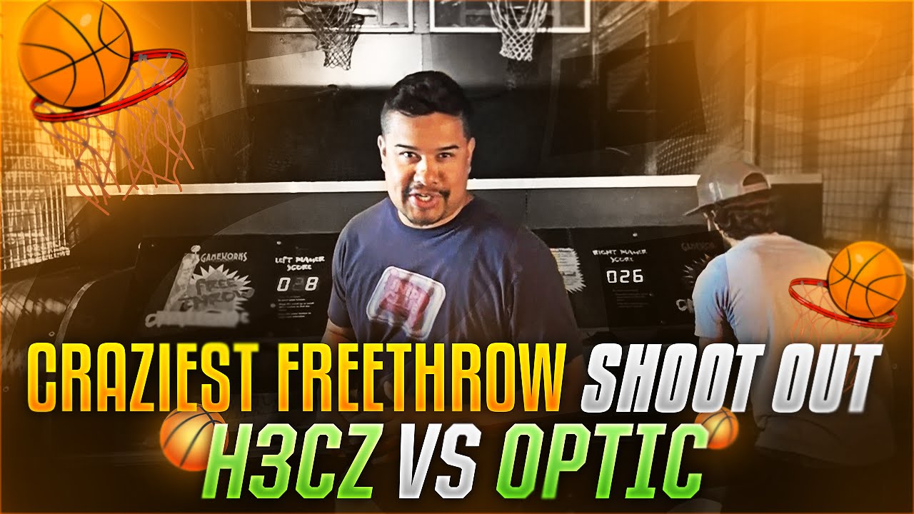 THE CRAZIEST FREETHROW SHOOTOUT! H3CZvsTheOpTicHouse Ep3
