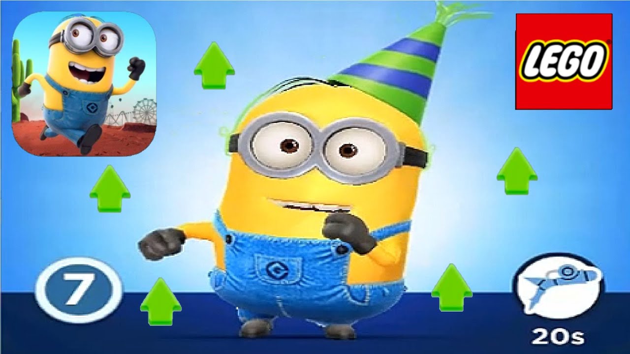 Minion Rush Partier upgrade costume gameplay walkthrough  ios android