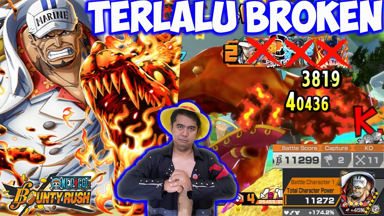 Buff EX Akainu Broken Parah !!! Langsung Bantai Semua New EX 2025 🔥🔥- One Piece Bounty Rush