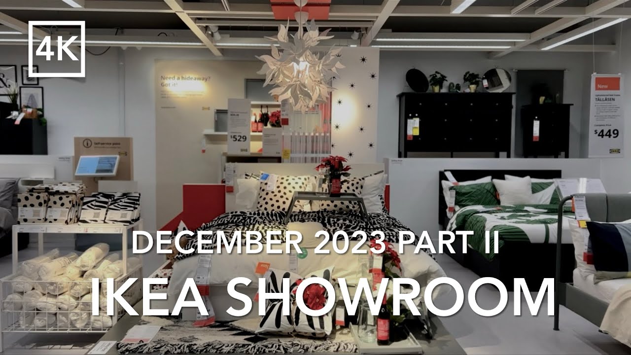 [4K Walk] 🇨🇦 Relaxing IKEA Tour Showroom December 2023 Part II 🎉 Holiday Room Display | カナダ・イケア