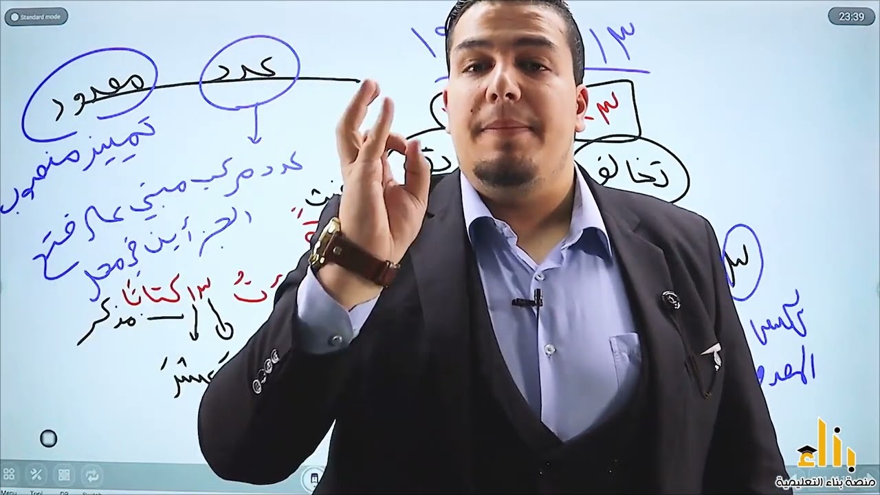 شرح الأعداد من 13 إلى 19