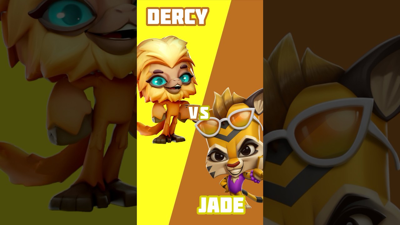 DERCY vs JADE | Zooba Battle Royale #zooba #shorts #zoobafreeforall #edit