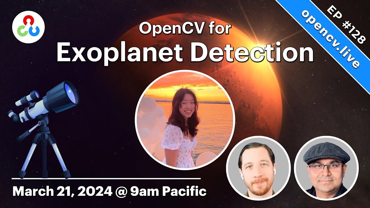 Using OpenCV To Detect Exoplanets - OpenCV Live 128