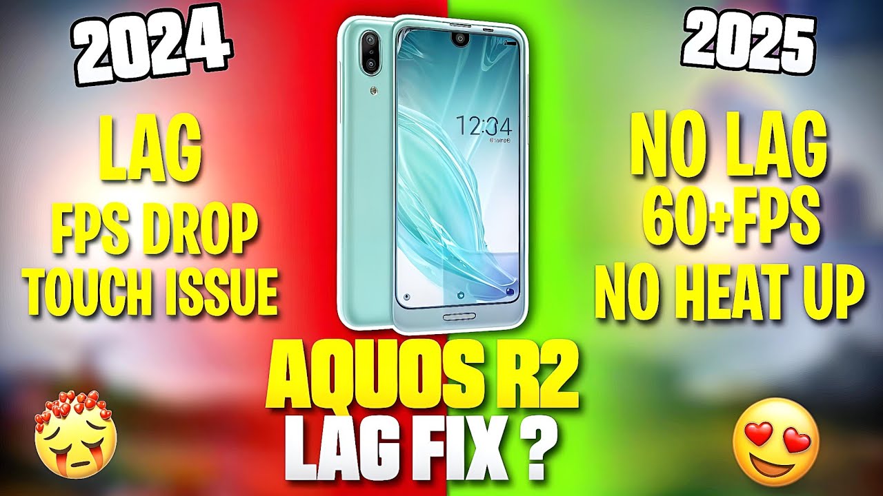 How To Fix Lag 😍✅ | Sharp Aquos R2 | 2025 aquos r2 pubg test | FaheemYT
