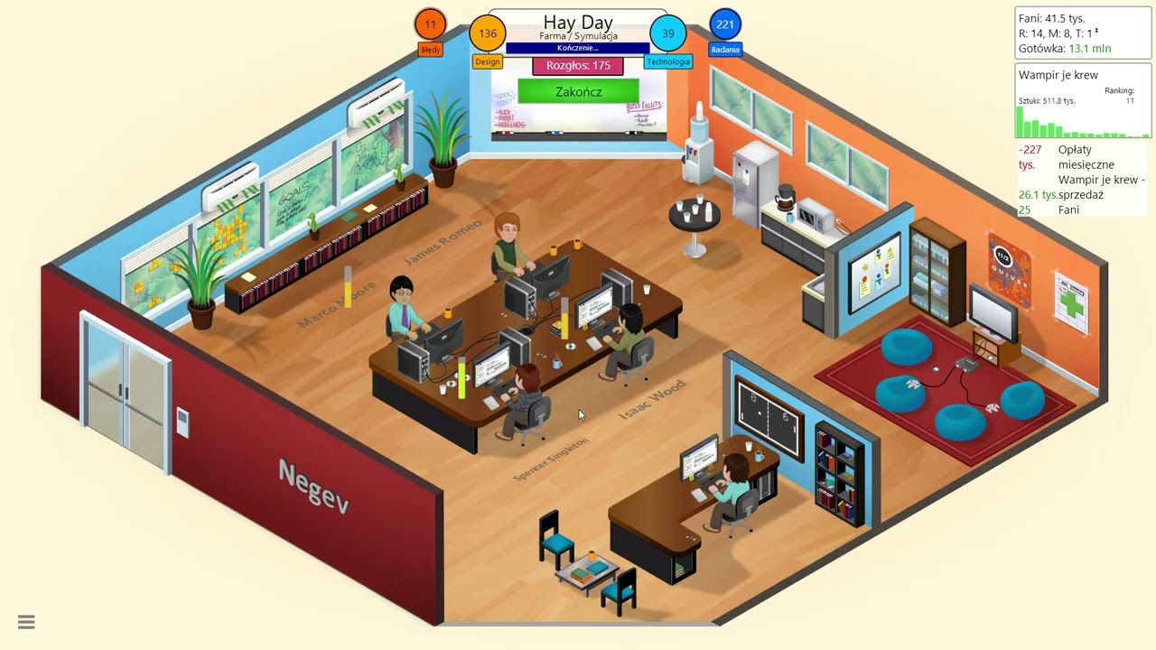 Game Dev Tycoon challenge bez badan i technologi odc 7 NOWE BIURO