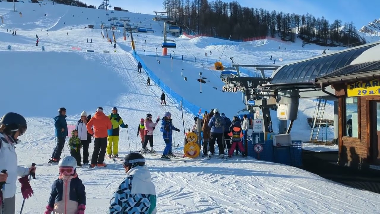 Trip to Livigno, Italy in February 2024. Sport Break with kids. Ski resort.