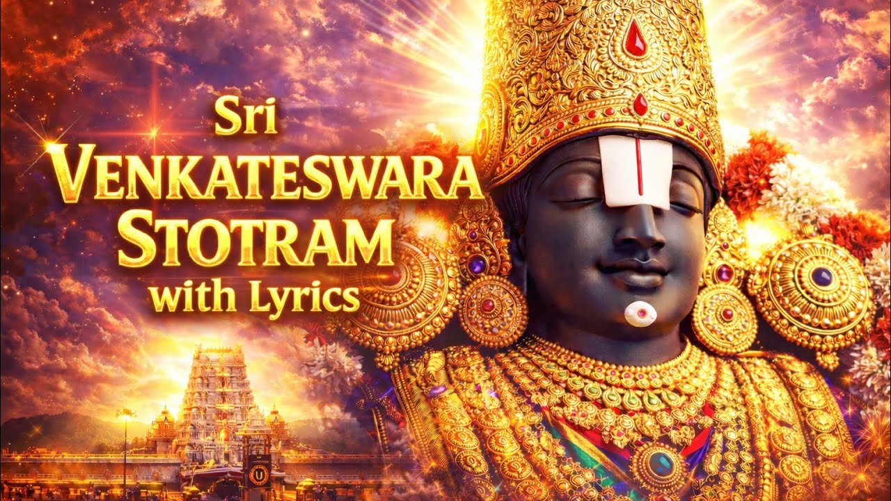 Kamala Kucha Chuchuka Kumkuma Venkatesha Stotram with Lyrics | Tirupati Balaji Divine Chant