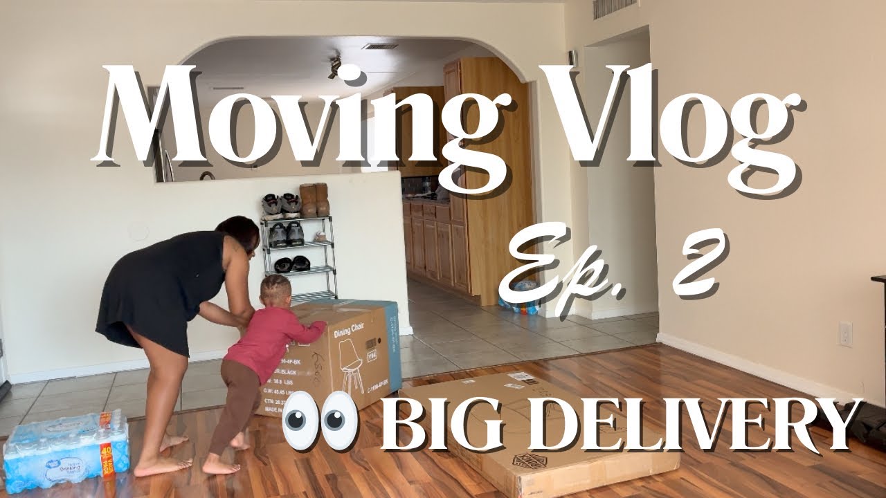 A Real Morning with My Kids + A Big Delivery at the End 👀 | Moving Vlog Ep. 2