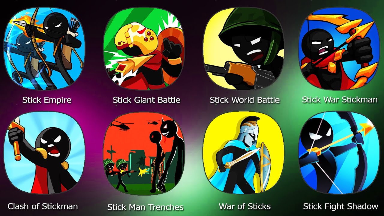 Stick Empire,Stick Giant Battle Reborn,Stick World Battle,Stick War Stickman Battle,Clash of Stickma