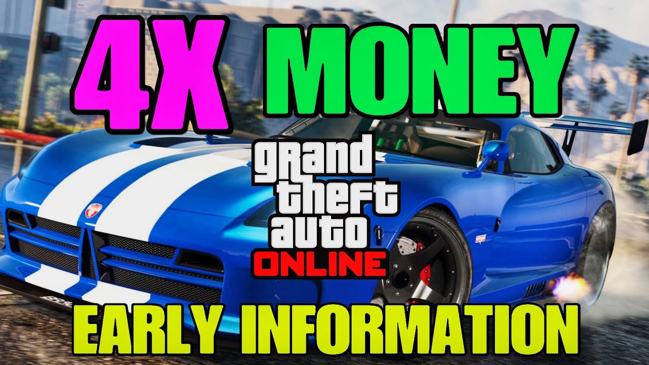 Предварительная информация о еженедельном обновлении GTA Online с удвоением денег (4X)!