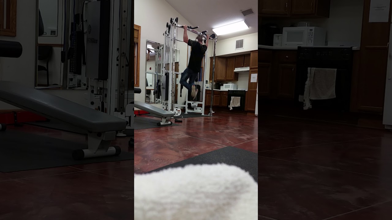 Wide grip pull ups 29? 31? I only watched it once video doing way more coming soon!