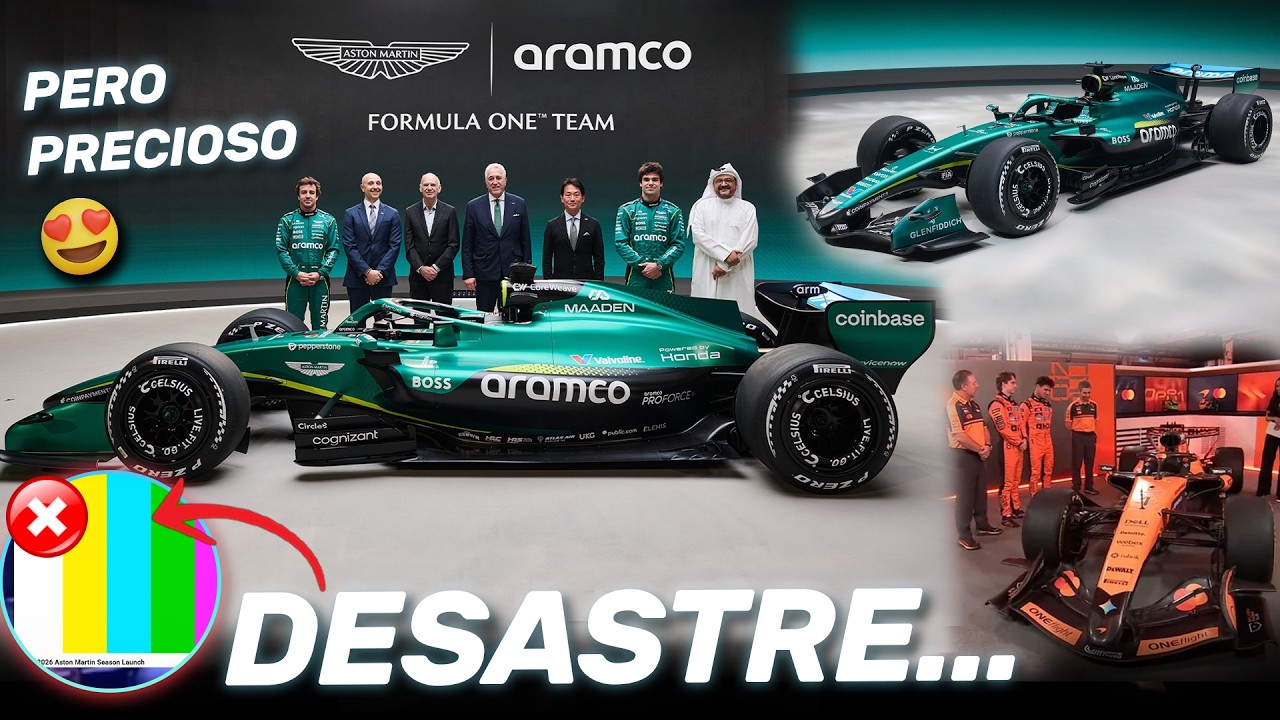 ¡¡Un DESASTRE...!! ASTON MARTIN PRESENTA su PRECIOSO AMR26 con un EVENTO LAMENTABLE y MCLAREN MCL40