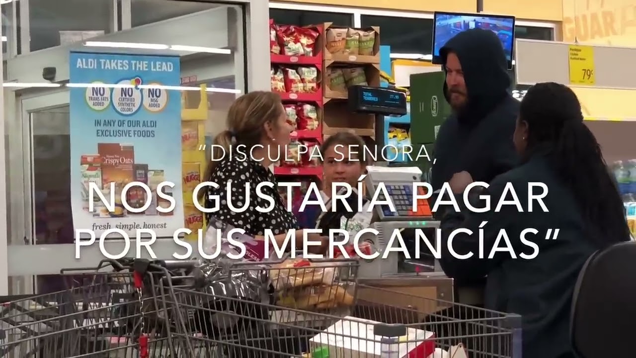 Paying for peoples groceries. Surprise reactions! - @herediahouse