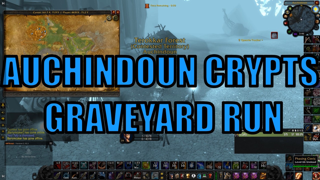 Auchindoun Crypts graveyard run quick quide. #worldofwarcraft #gaming #tbc #guide