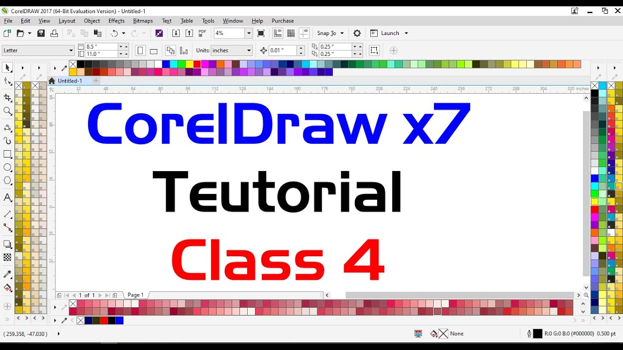 CorelDraw Tutorial | hot to use Free hand tool Corel Draw urdu/hindi