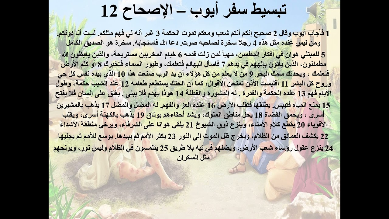 9- تبسيط سفر أيوب - الإصحاح 12,13,14 - مدرسة الألم 12,13,14 - (تطلع إلى السماء ) - ابونا لوقا ماهر