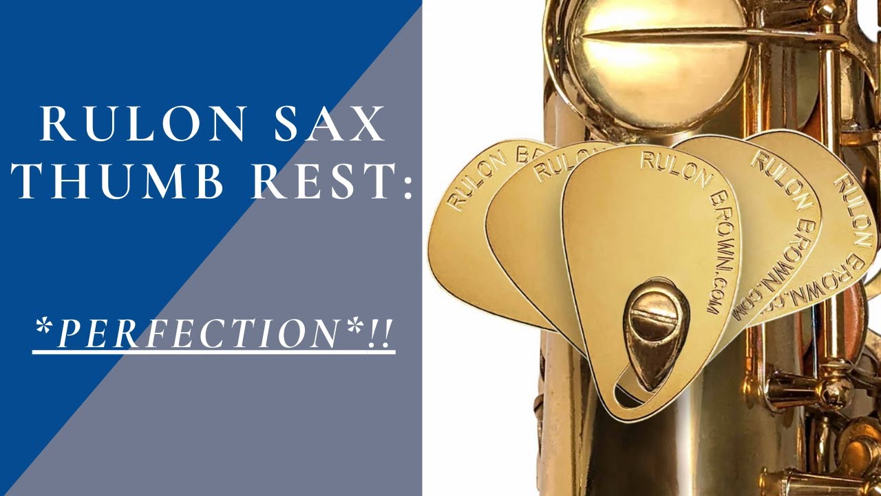 Rulon Ergonomic Sax Thumb Rest - Perfection!!