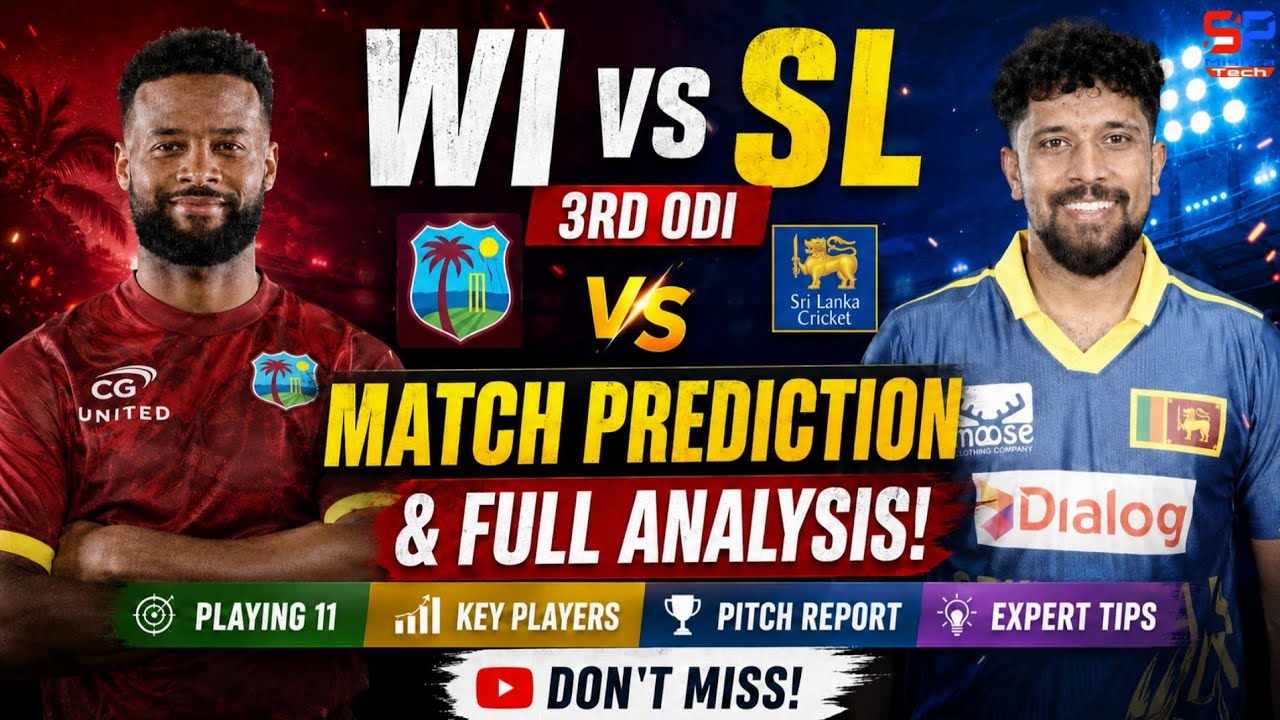WI vs SL 3rd ODI Prediction | Sri Lanka Vs West Indies 3rd Odi Match Prediction | Playing 11 
